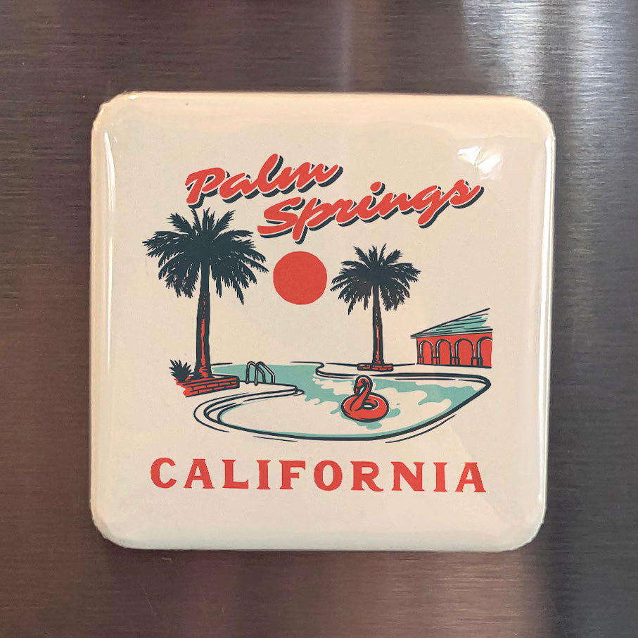 Palm Springs California Magnet | Desert Playground | 2x2 | Made in Canada - PhiloPerse