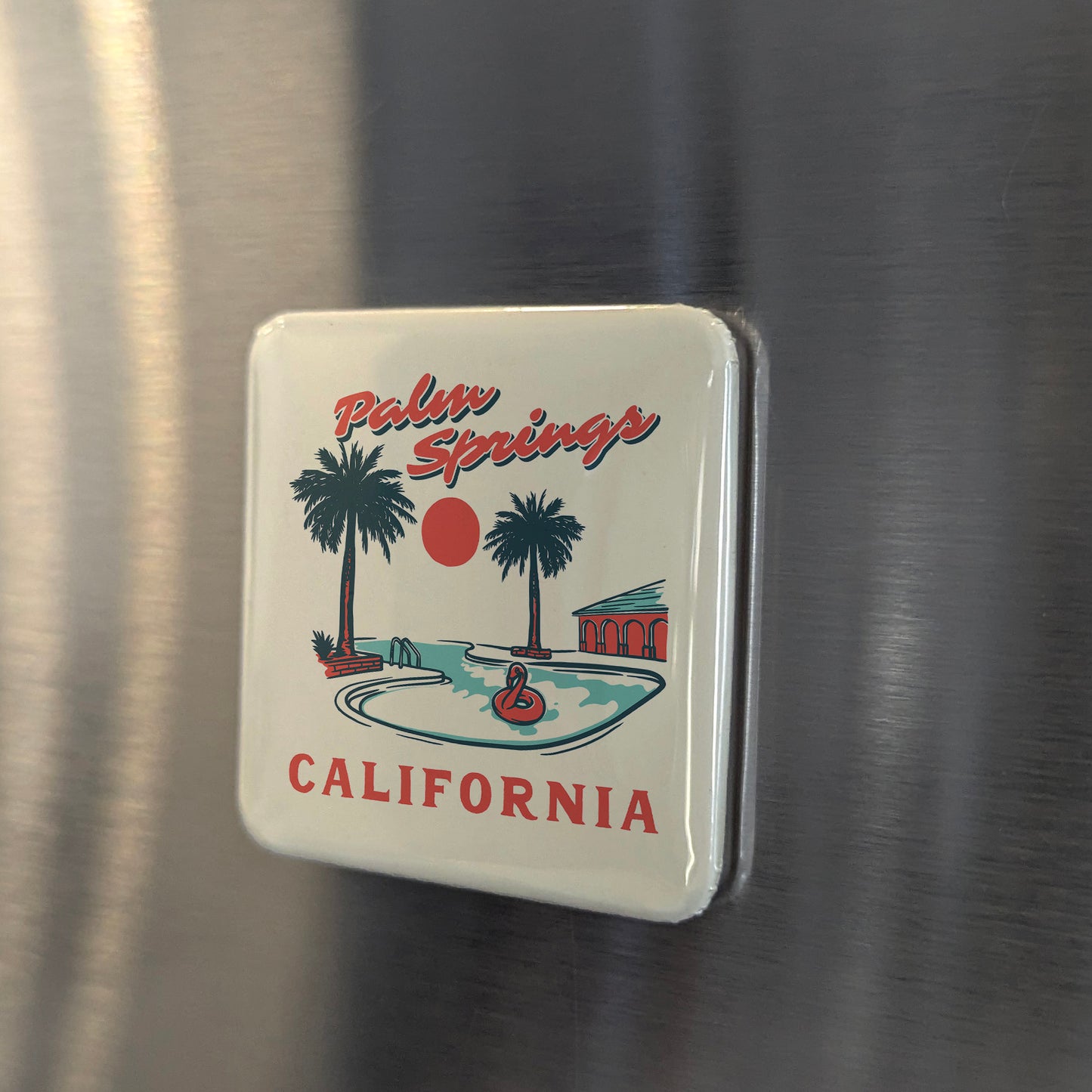 Palm Springs California Magnet | Desert Playground | 2x2 | Made in Canada - PhiloPerse