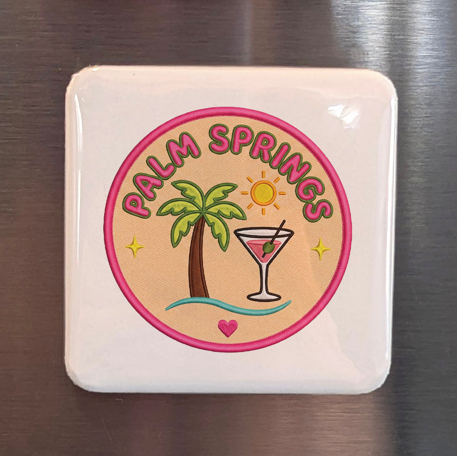 Palm Springs California Magnet | Glamour in the Desert | 2×2 | Made in Canada - PhiloPerse