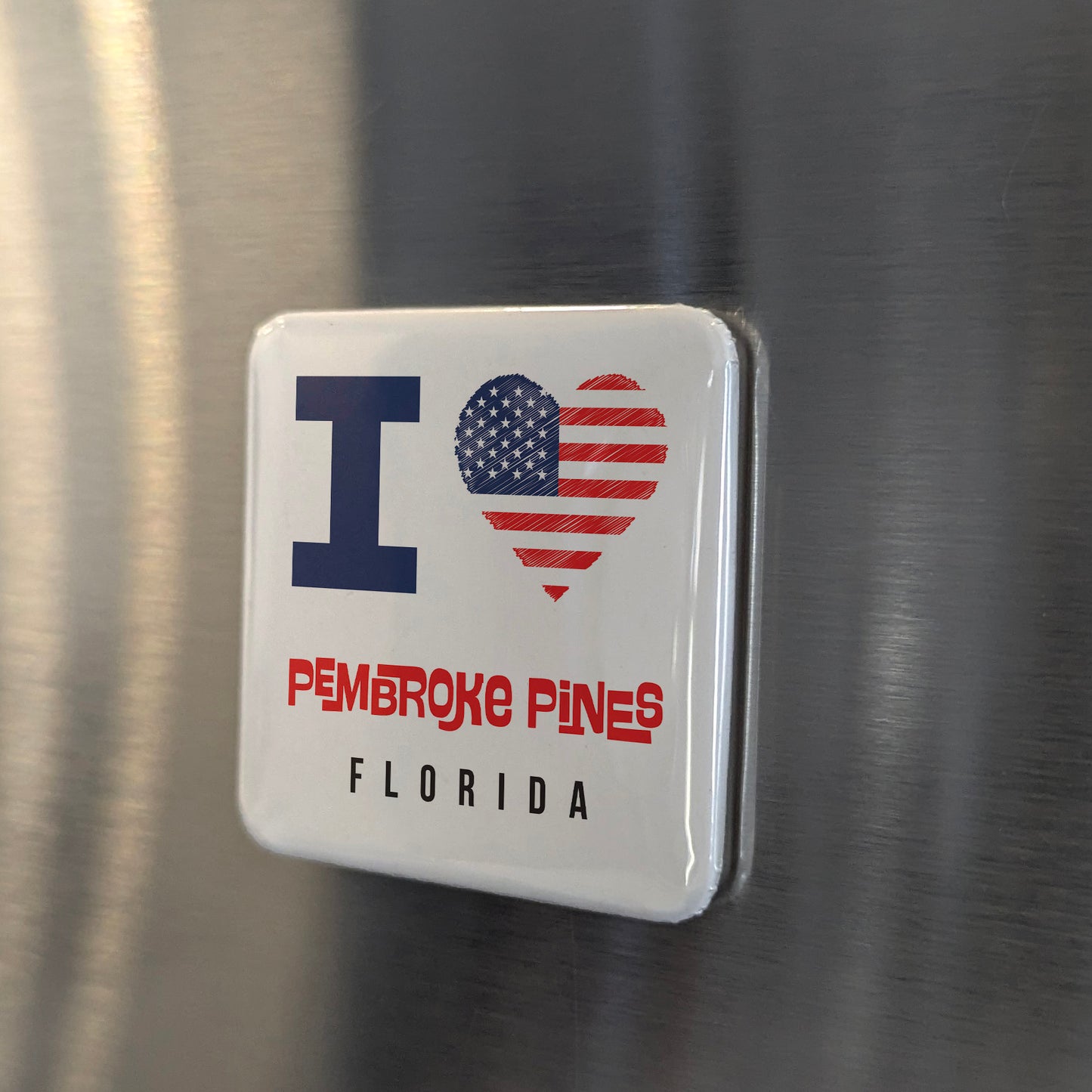 Pembroke Pines Florida Magnet | South Florida Gem | 2×2 | Made in Canada - PhiloPerse
