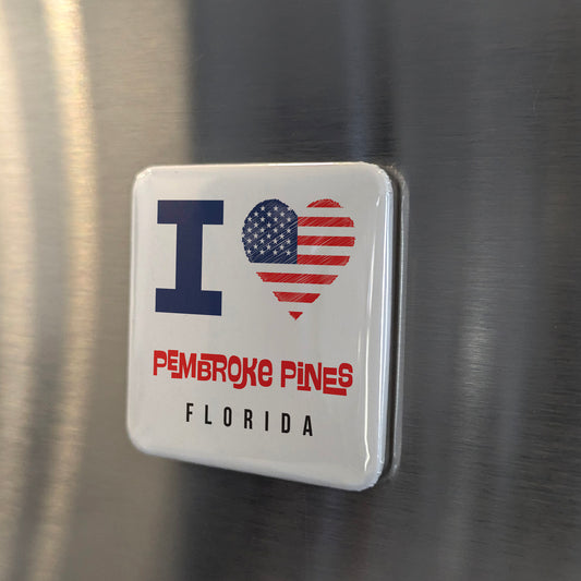 Pembroke Pines Florida Magnet | South Florida Gem | 2×2 | Made in Canada - PhiloPerse
