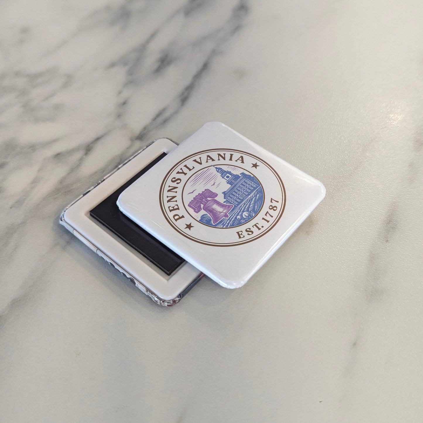 Pennsylvania Magnet | The Keystone State | 2×2 | Made in Canada - PhiloPerse