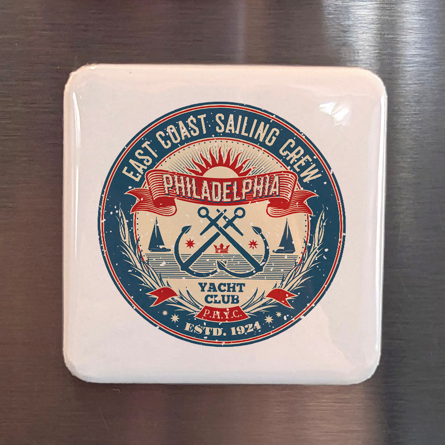Philadelphia Pennsylvania Magnet | The City of Brotherly Love | 2×2 | Made in Canada - PhiloPerse