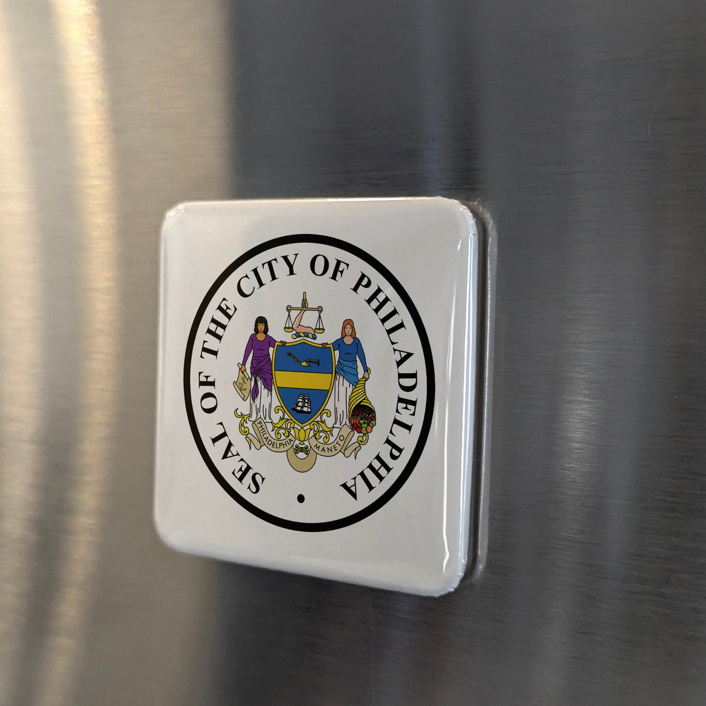 Philadelphia Pennsylvania Magnet | City Seal | 2×2 | Made in Canada - PhiloPerse