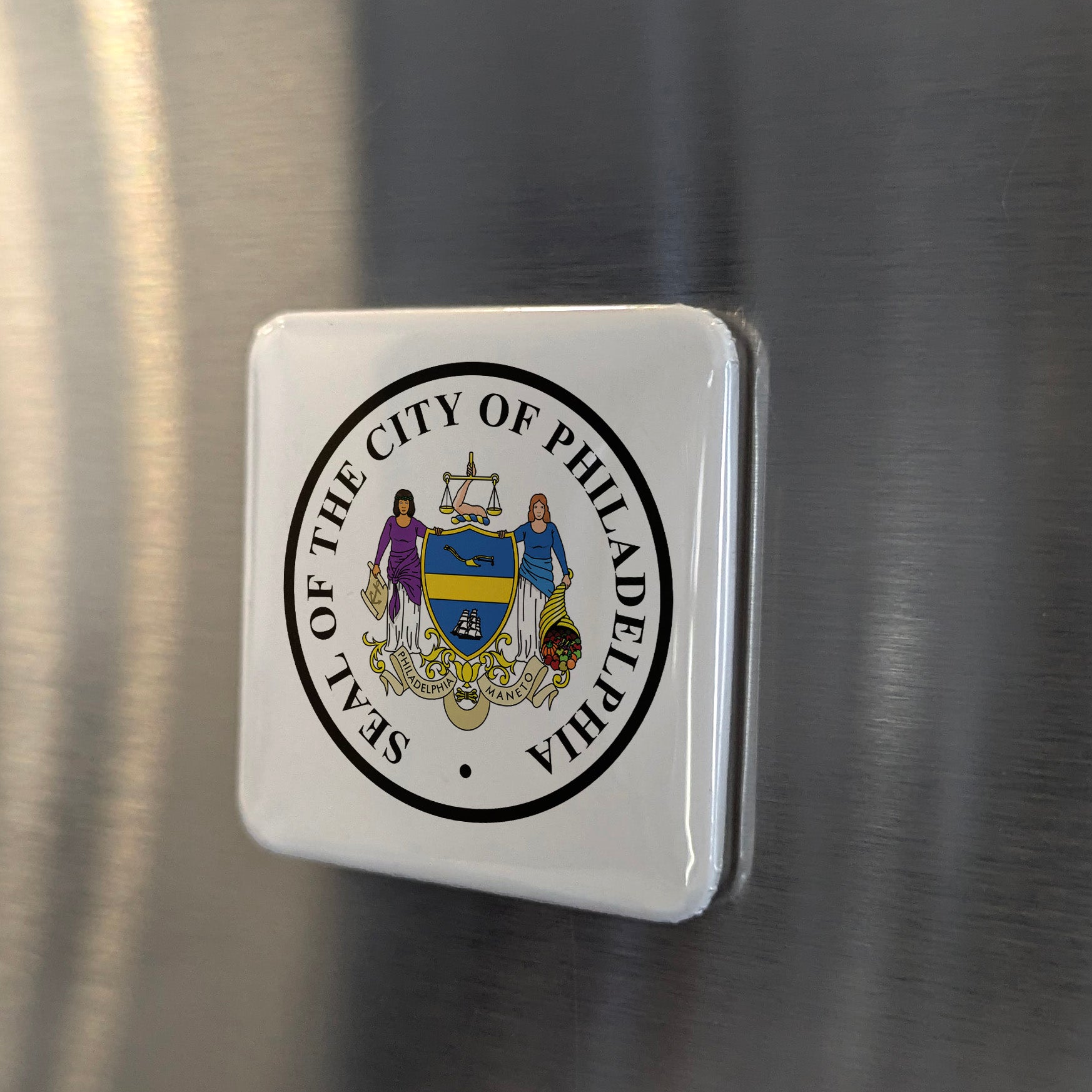 Philadelphia Pennsylvania Magnet | City Seal | 2×2 | Made in Canada - PhiloPerse