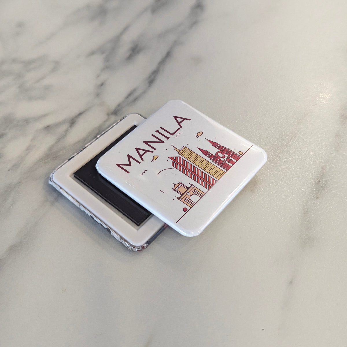 Manila Philippines Asia Magnet | Pearl of the Orient Seas on Manila Bay | 2x2 | Made in Canada