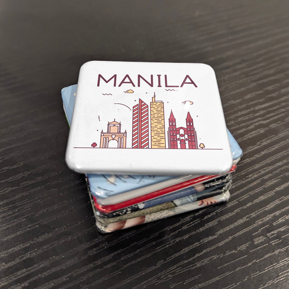 Manila Philippines Asia Magnet | Pearl of the Orient Seas on Manila Bay | 2x2 | Made in Canada