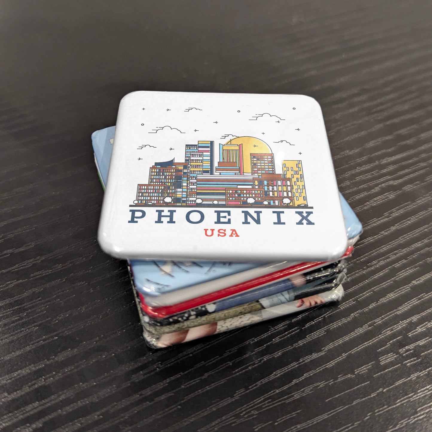Phoenix Arizona Magnet | Phoenix Skyline | 2×2 | Made in Canada - PhiloPerse