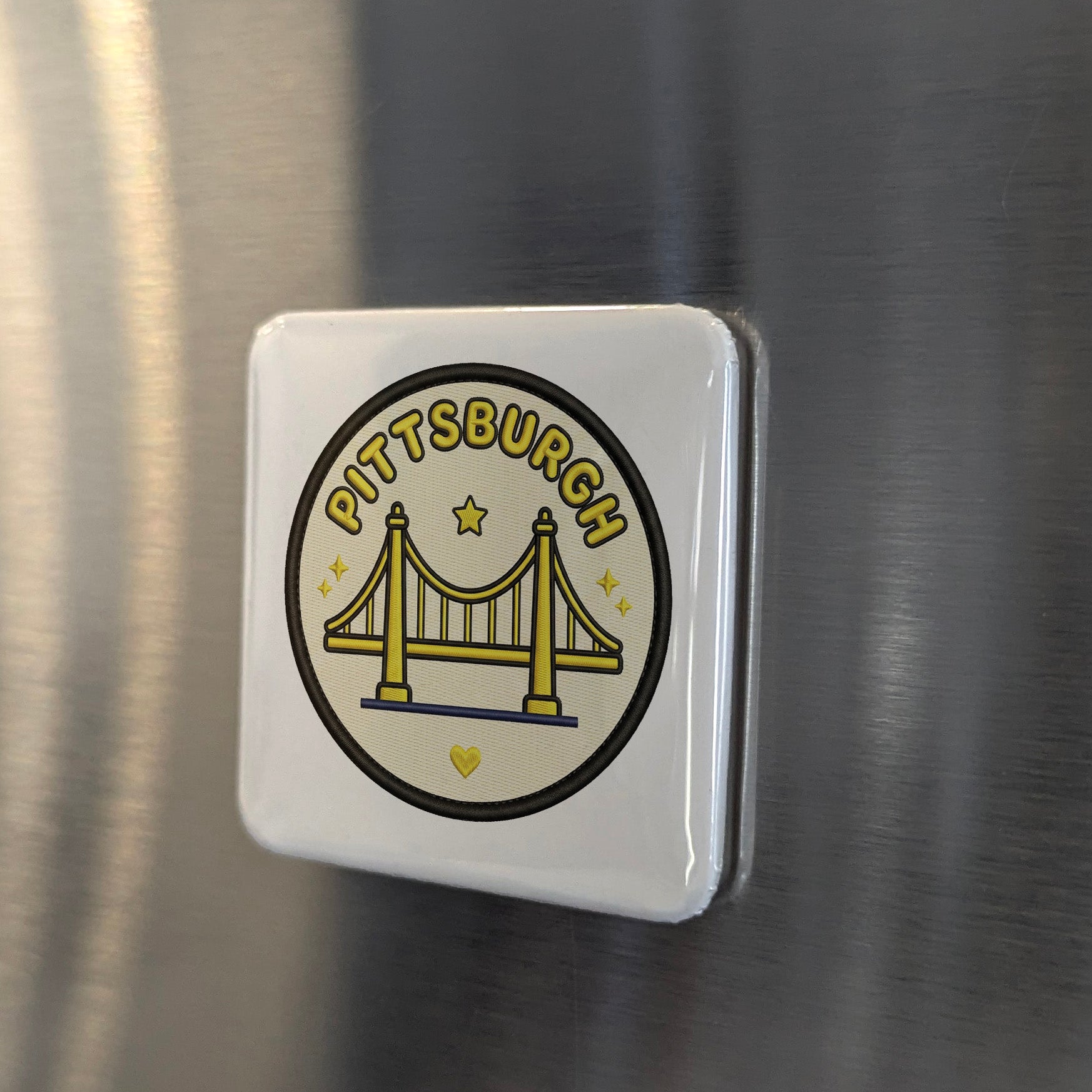 Pittsburgh Pennsylvania Magnet | City of Bridges | 2×2 | Made in Canada - PhiloPerse