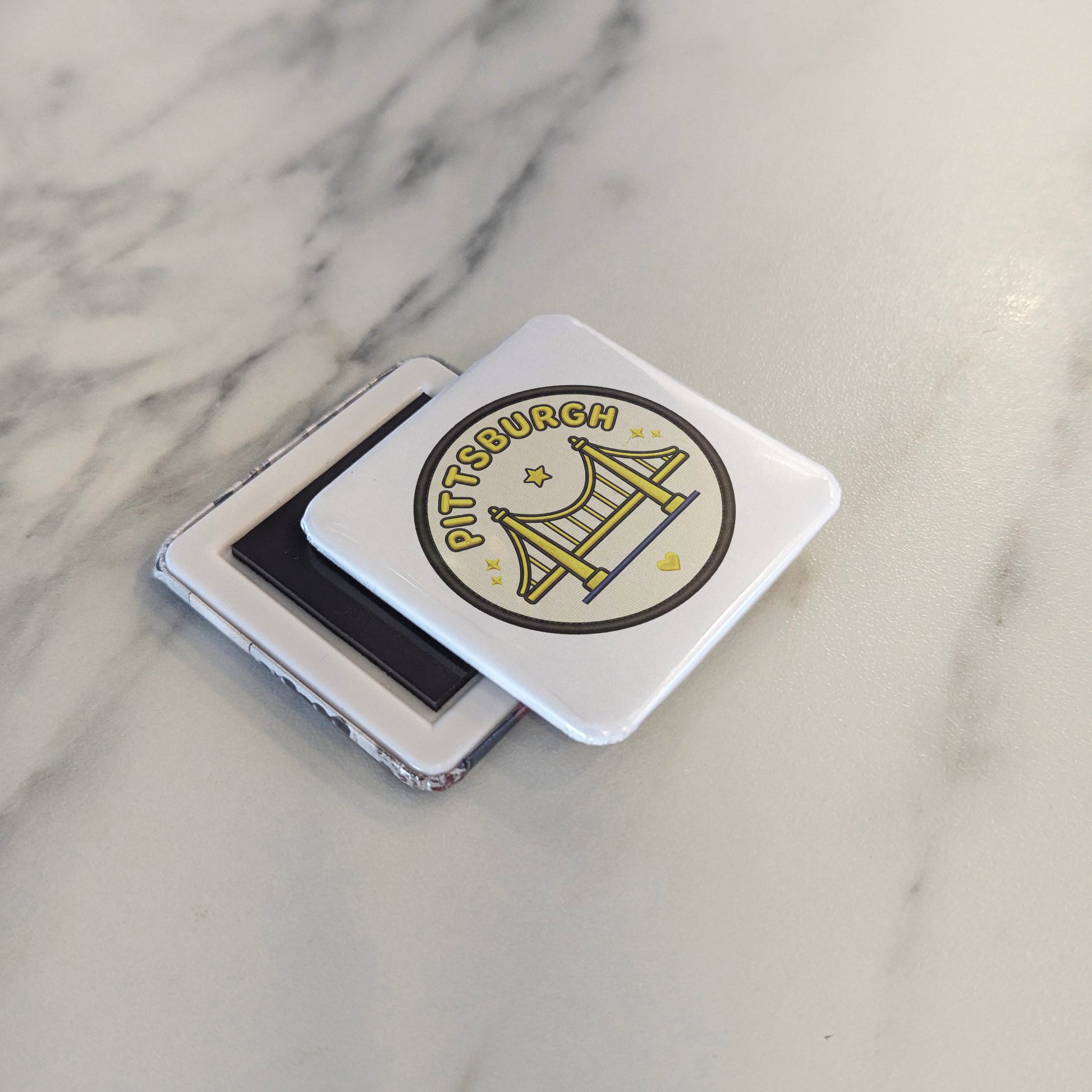 Pittsburgh Pennsylvania Magnet | City of Bridges | 2×2 | Made in Canada - PhiloPerse