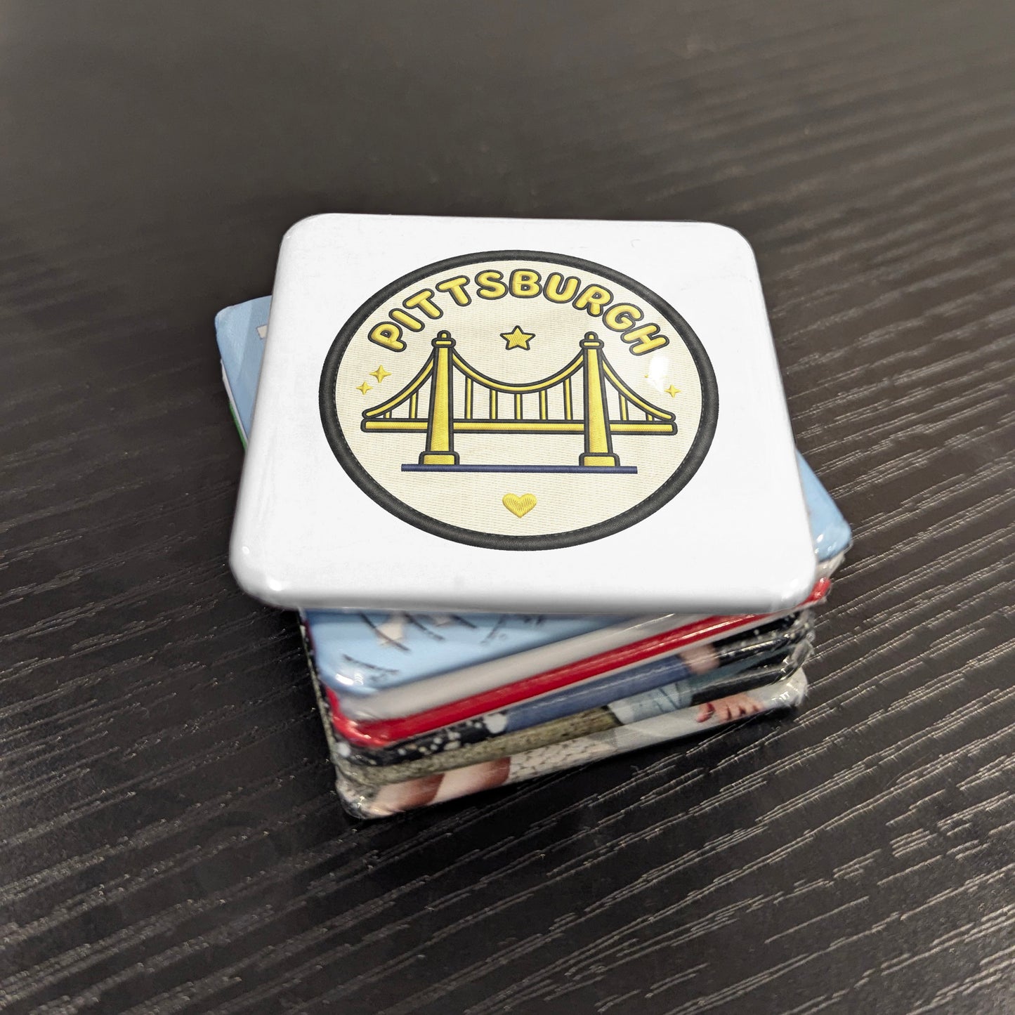 Pittsburgh Pennsylvania Magnet | City of Bridges | 2×2 | Made in Canada - PhiloPerse