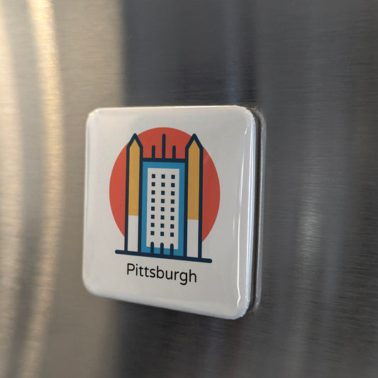 Pittsburgh Pennsylvania Magnet | PPG Place Icon | 2×2 | Made in Canada - PhiloPerse