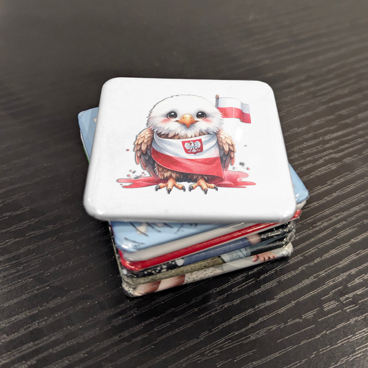Poland Magnet | White Eagle of the Piast Dynasty and Spirit of Polish Nationhood | 2x2 | Made in Canada