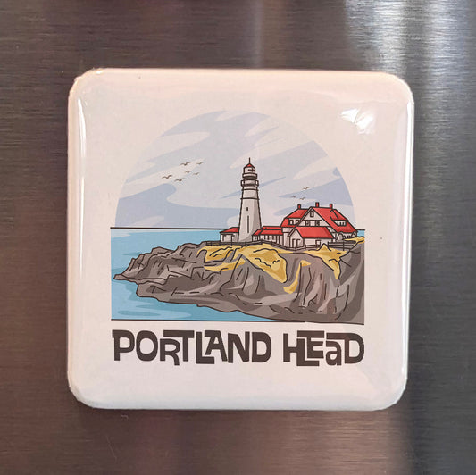 Portland Head Light Maine Magnet | New England Lighthouse | 2×2 | Made in Canada - PhiloPerse