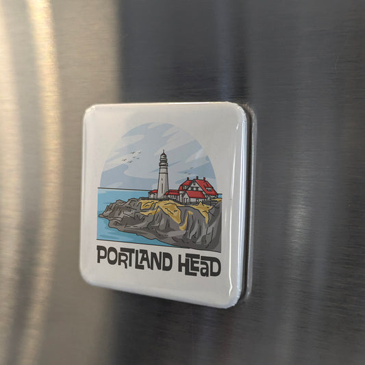 Portland Head Light Maine Magnet | New England Lighthouse | 2×2 | Made in Canada - PhiloPerse