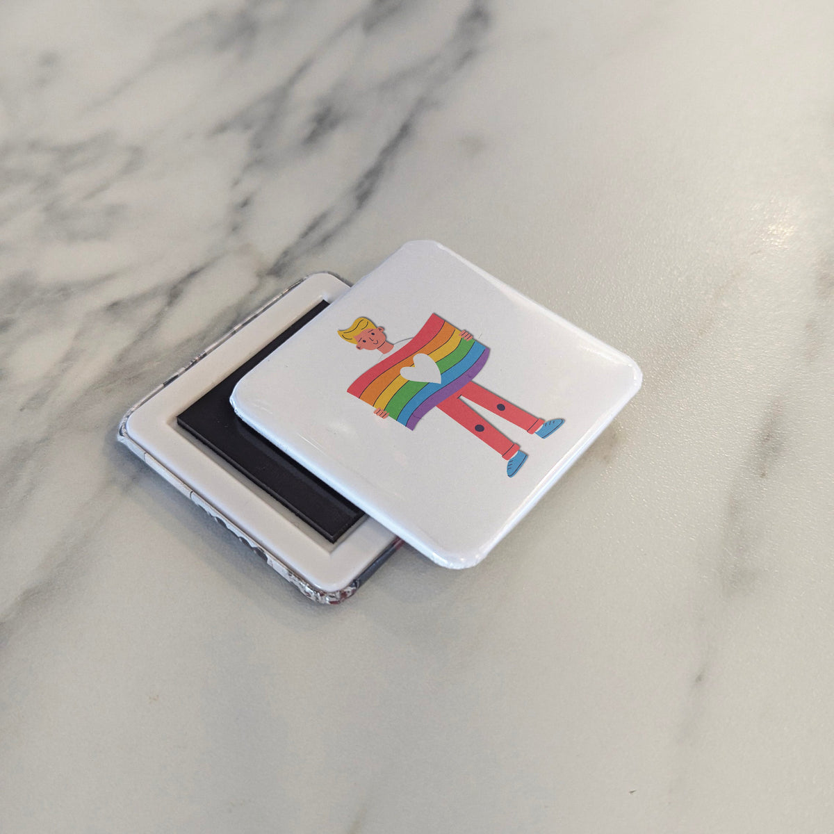 Pride Sign Magnet | Voices of the LGBTQ2S+ Movement for Equality and Dignity | 2x2 | Made in Canada