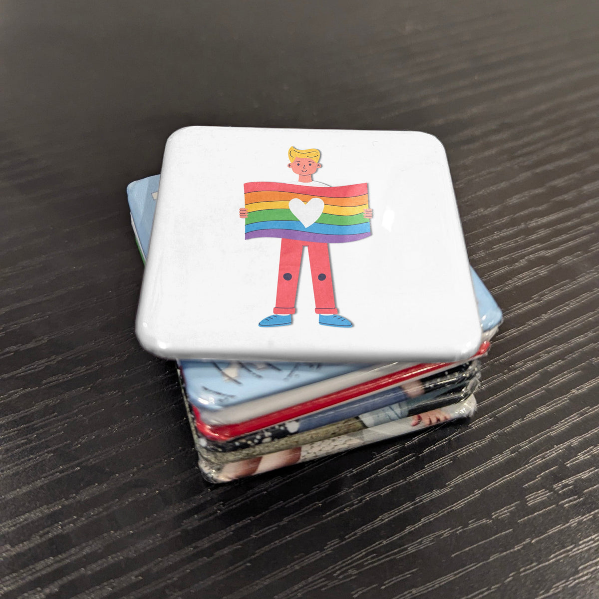 Pride Sign Magnet | Voices of the LGBTQ2S+ Movement for Equality and Dignity | 2x2 | Made in Canada
