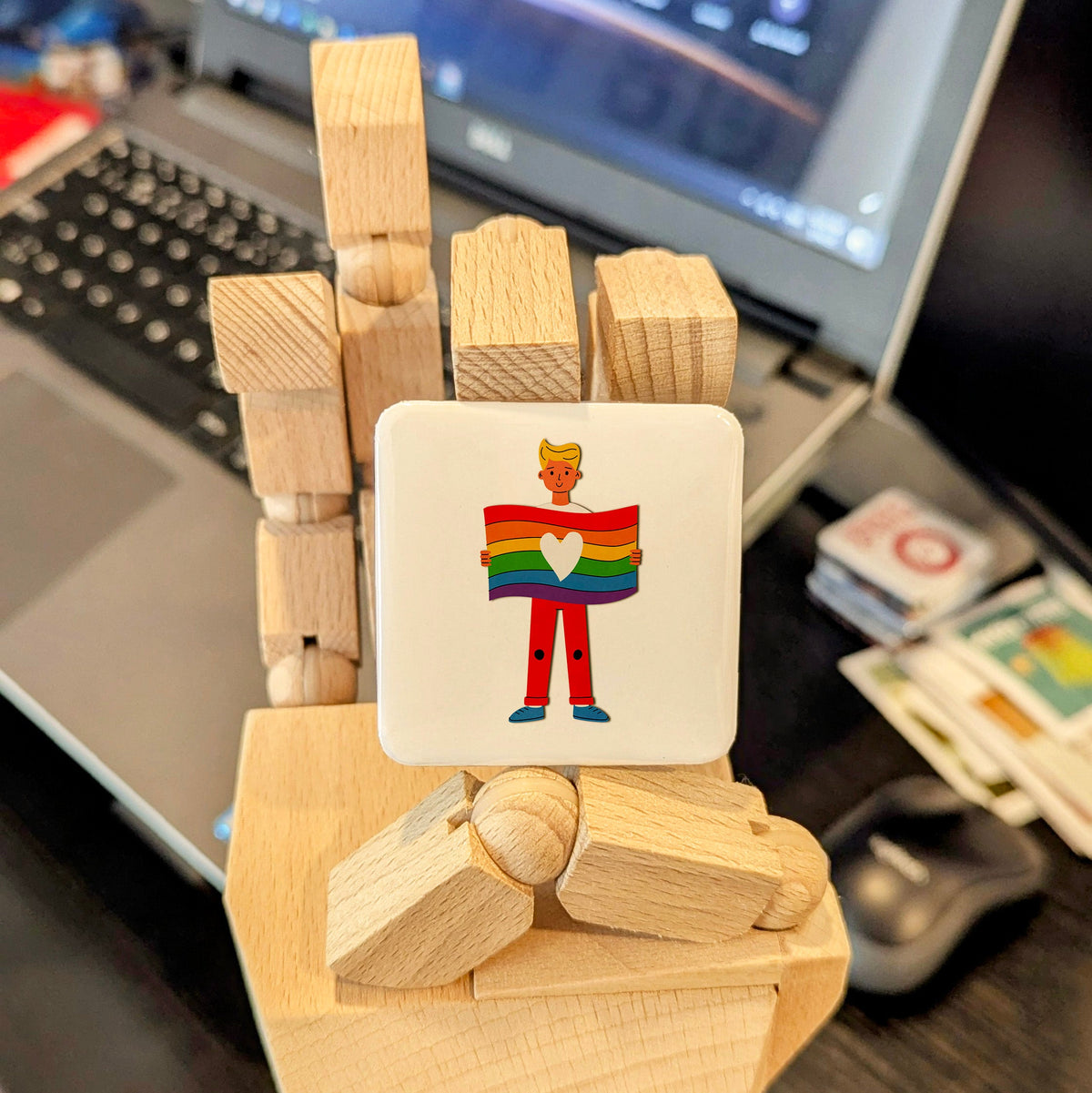 Pride Sign Magnet | Voices of the LGBTQ2S+ Movement for Equality and Dignity | 2x2 | Made in Canada