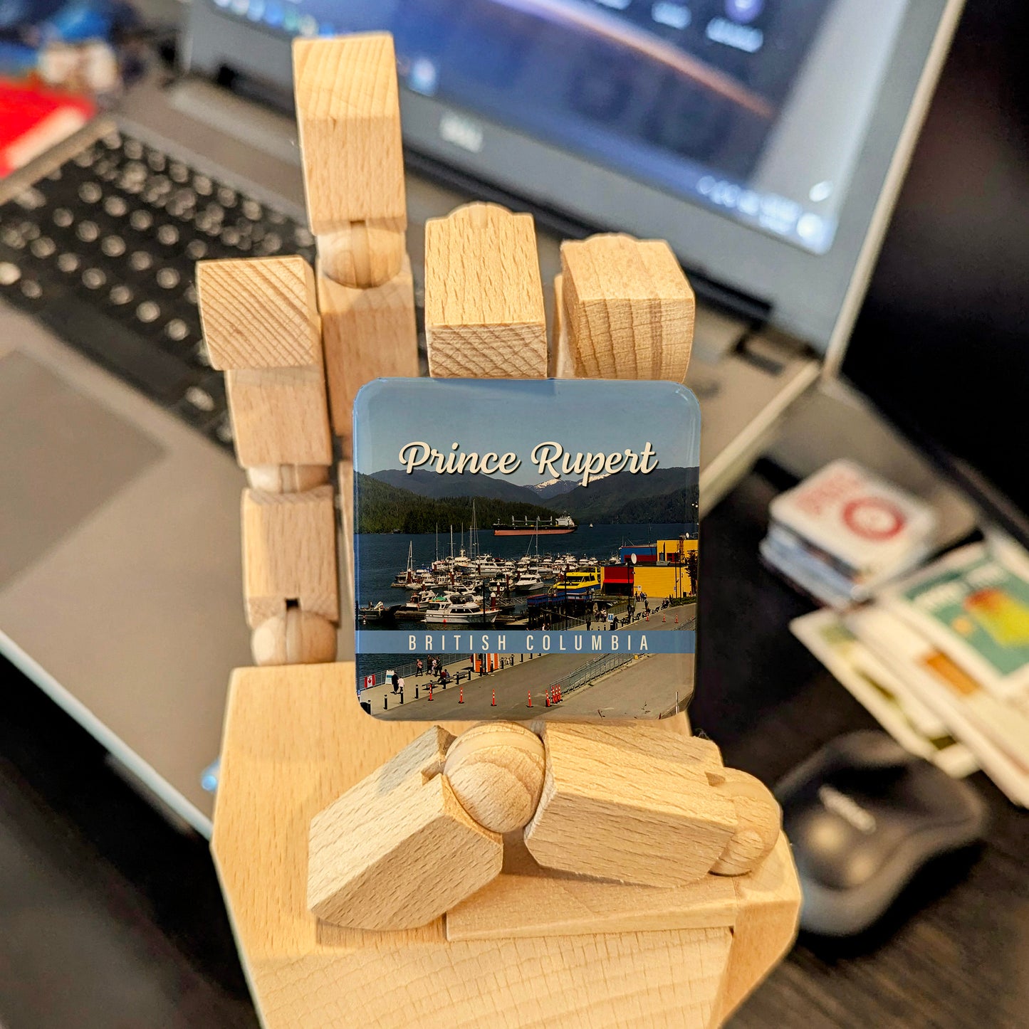 Prince Rupert British Columbia Magnet | Halibut Capital of the World | 2x2 | Made in Canada