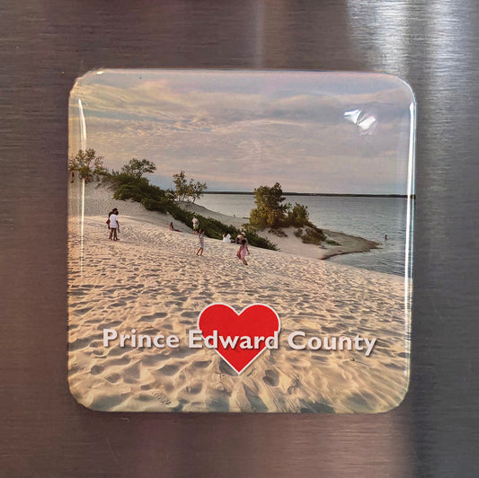 Prince Edward County Ontario Magnet | Sandbanks and Vineyard Country | 2x2 | Made in Canada - PhiloPerse