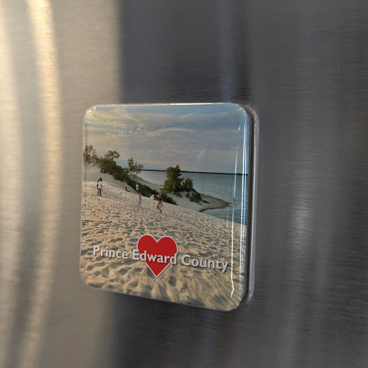Prince Edward County Ontario Magnet | Sandbanks and Vineyard Country | 2x2 | Made in Canada - PhiloPerse