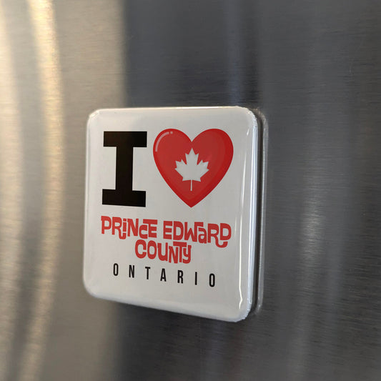 Prince Edward County Ontario Magnet | Island County of Lake Ontario | 2x2 | Made in Canada - PhiloPerse