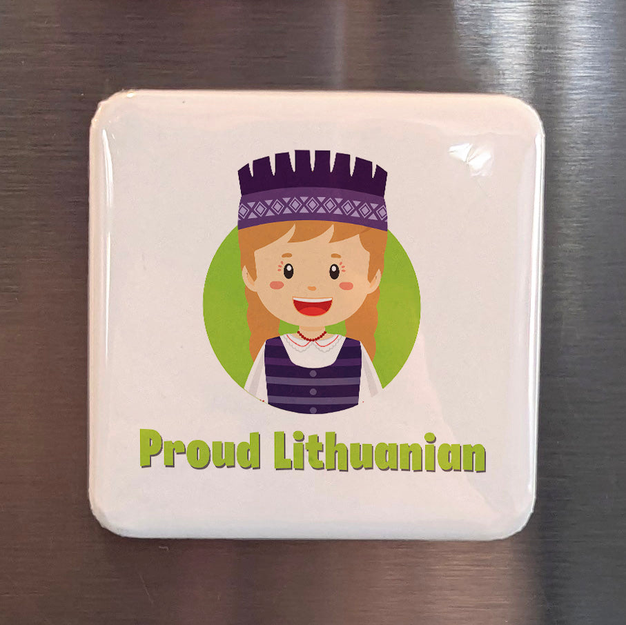 Proud Lithuanian Magnet | 2×2 | Made in Canada - PhiloPerse
