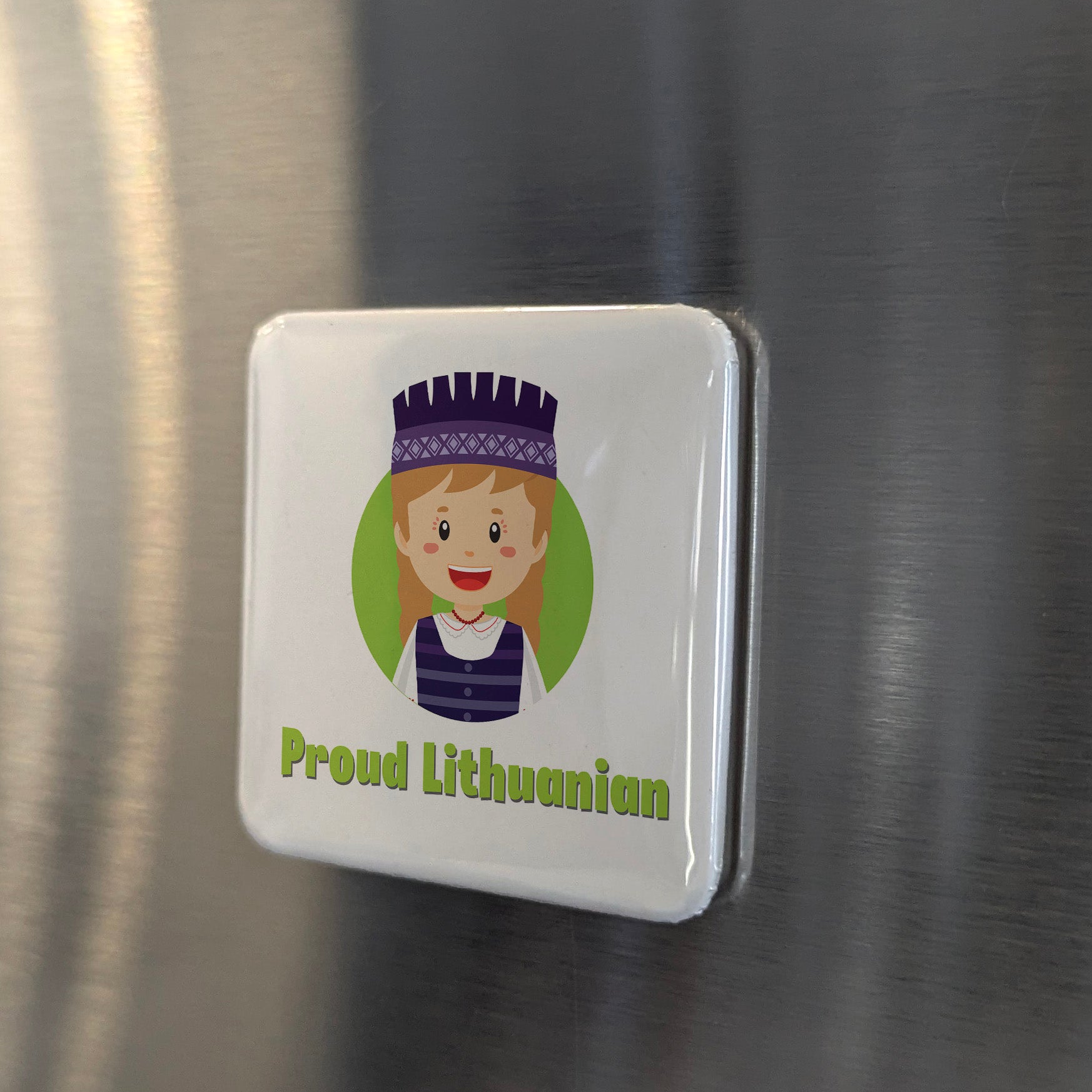 Proud Lithuanian Magnet | 2×2 | Made in Canada - PhiloPerse