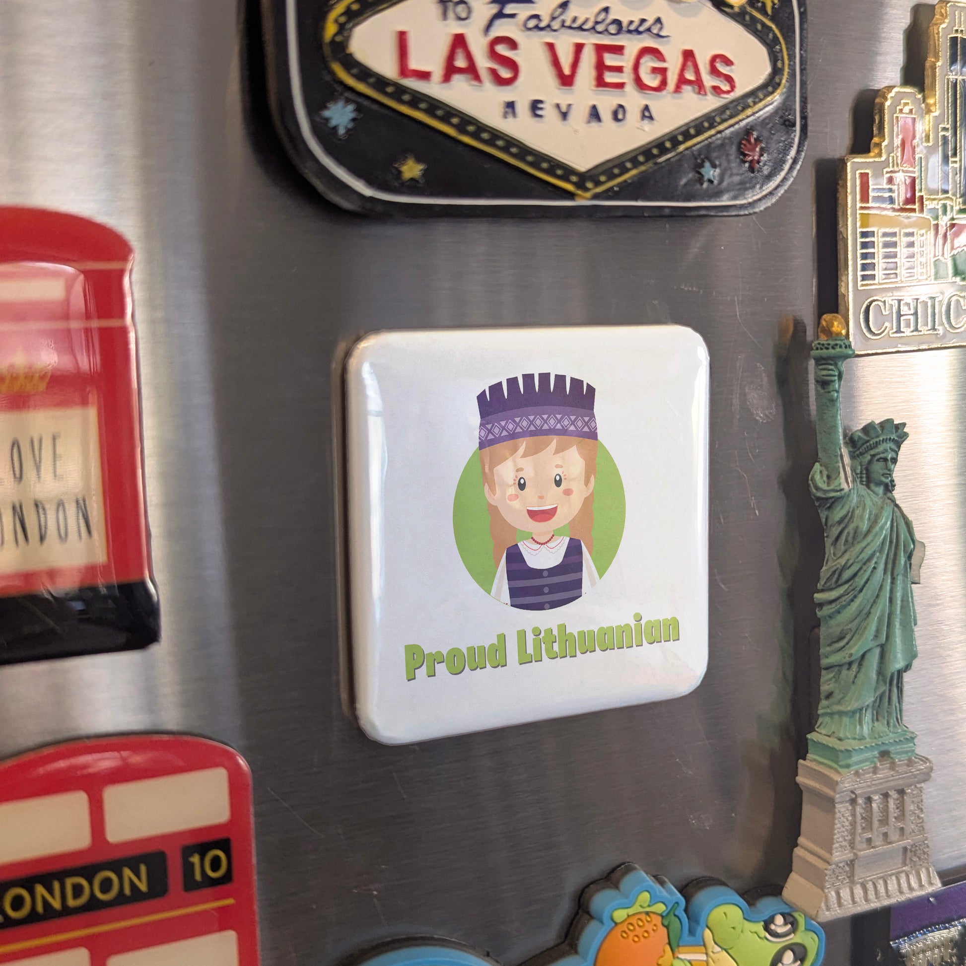 Proud Lithuanian Magnet | 2×2 | Made in Canada - PhiloPerse