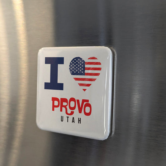 Provo Utah Magnet | Cougar Country | 2×2 | Made in Canada - PhiloPerse
