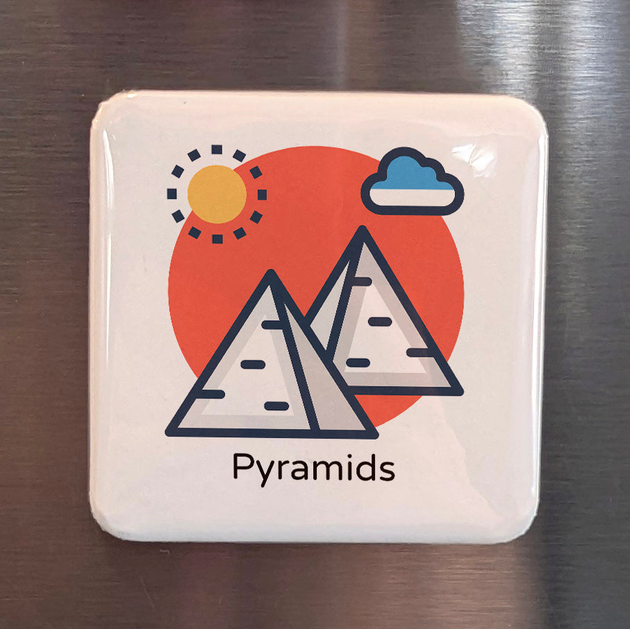Egypt Africa Magnet | Pyramids of Giza Last Wonder of the Ancient World | 2x2 | Made in Canada