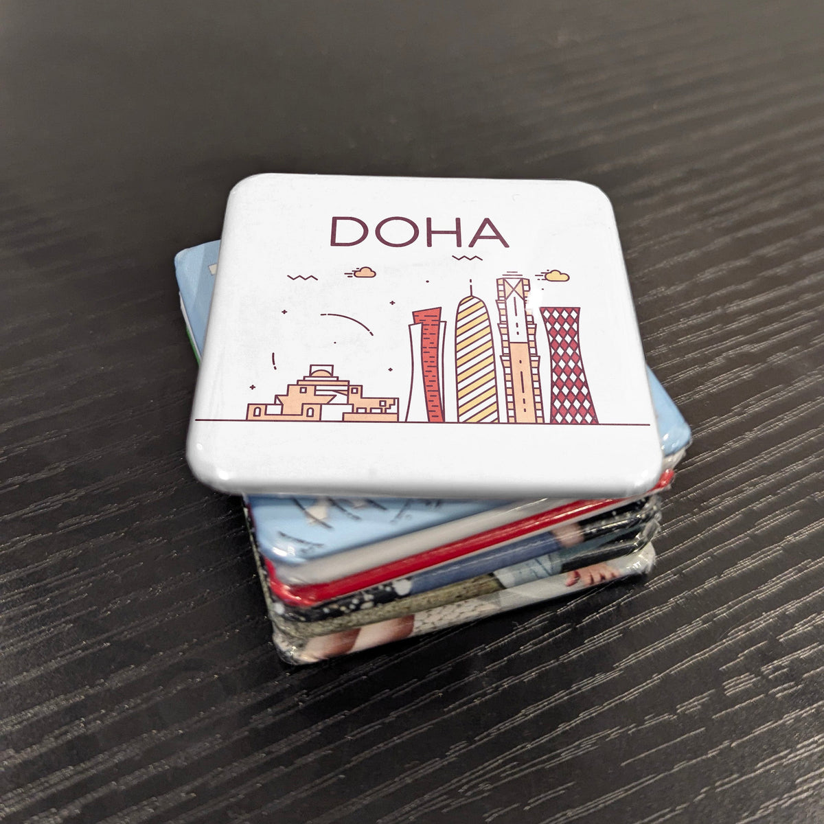 Doha Qatar Asia Magnet | City of the Future on the Persian Gulf | 2x2 | Made in Canada