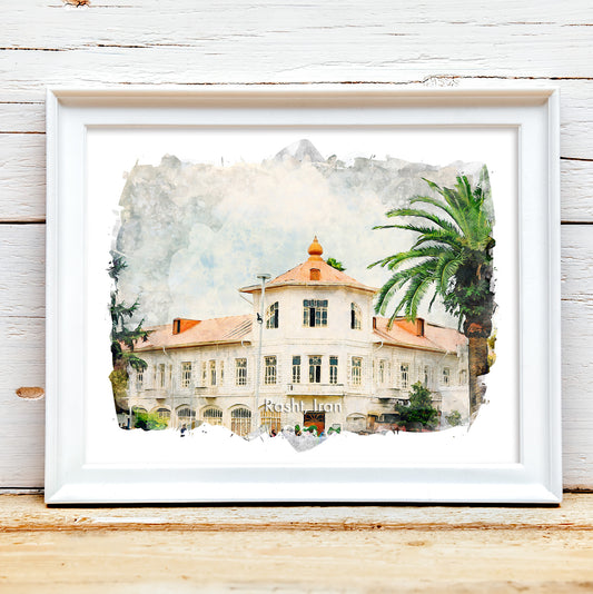 Rasht City Hall, Iran, Art Print | 8×10 | Made in Canada - PhiloPerse