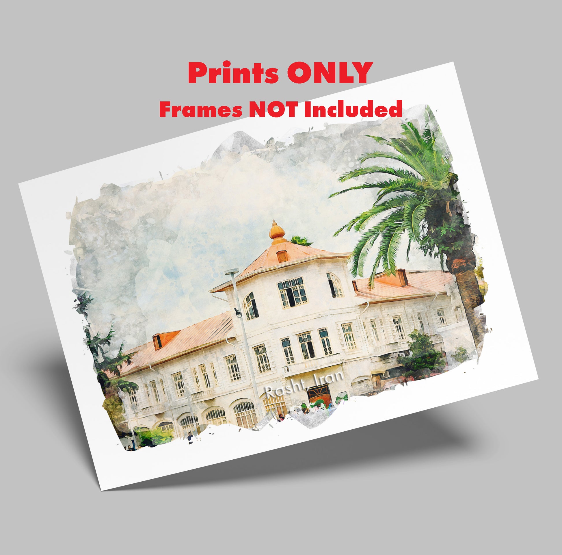 Rasht City Hall, Iran, Art Print | 8×10 | Made in Canada - PhiloPerse