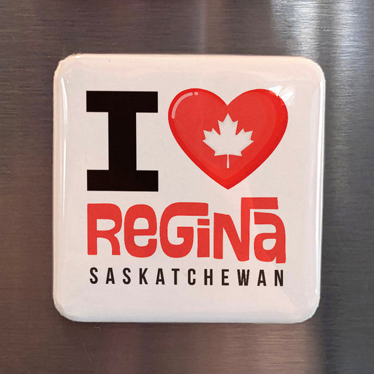 Regina Saskatchewan Magnet | Queen City of the Plains | 2x2 | Made in Canada - PhiloPerse