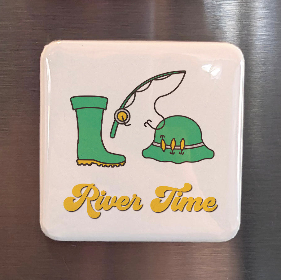 River Time Fridge Magnet - PhiloPerse