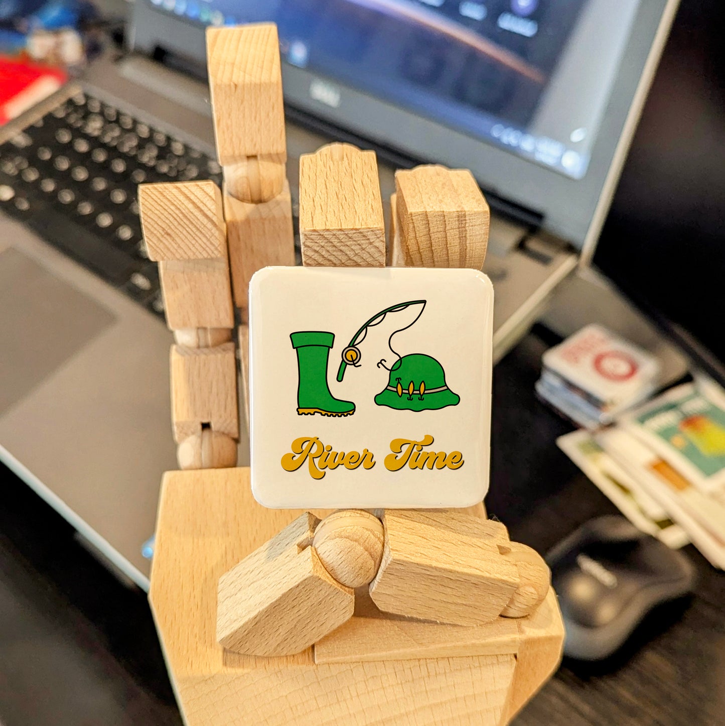 River Time Fridge Magnet - PhiloPerse