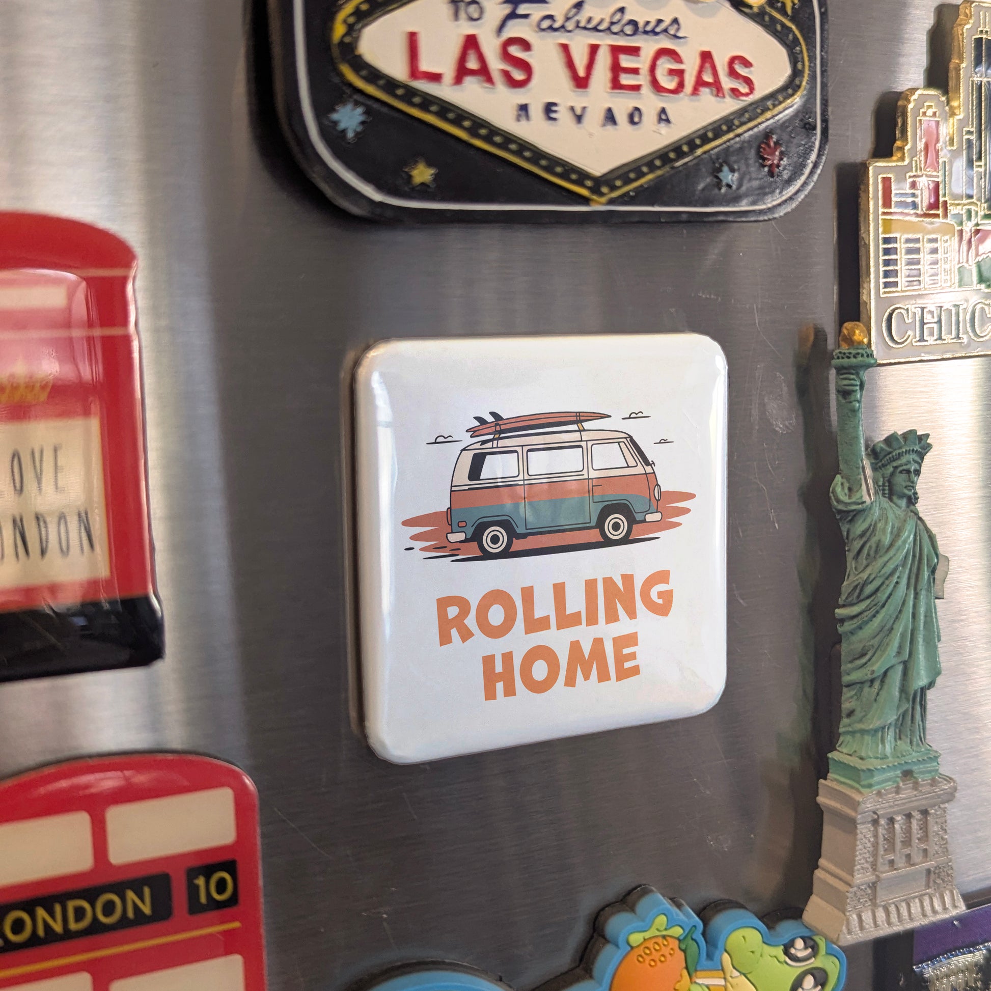 Rolling Home Fridge Magnet - PhiloPerse
