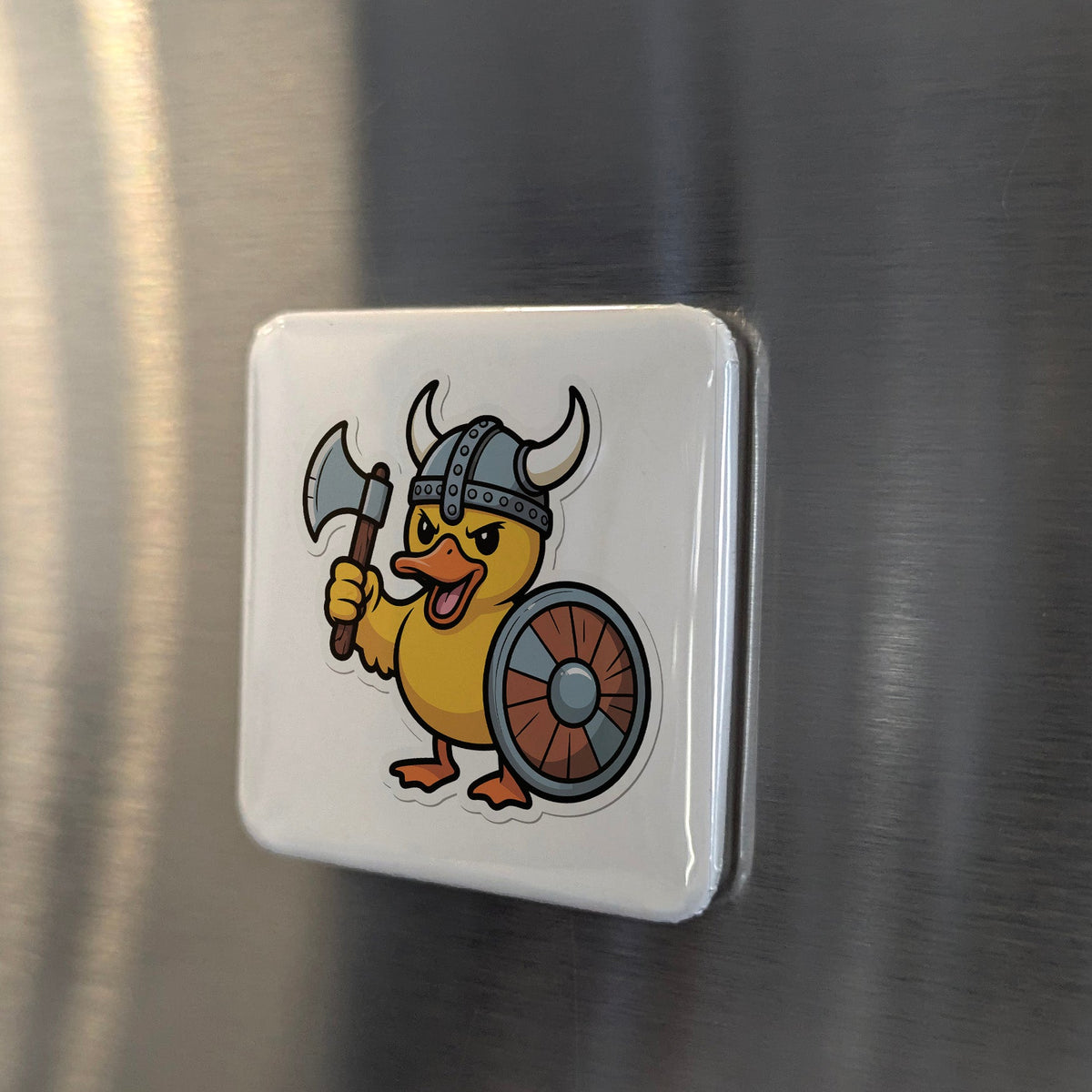 Viking Magnet | Rubber Duck Viking and the Playful Spirit of the Norse Longship | 2x2 | Made in Canada