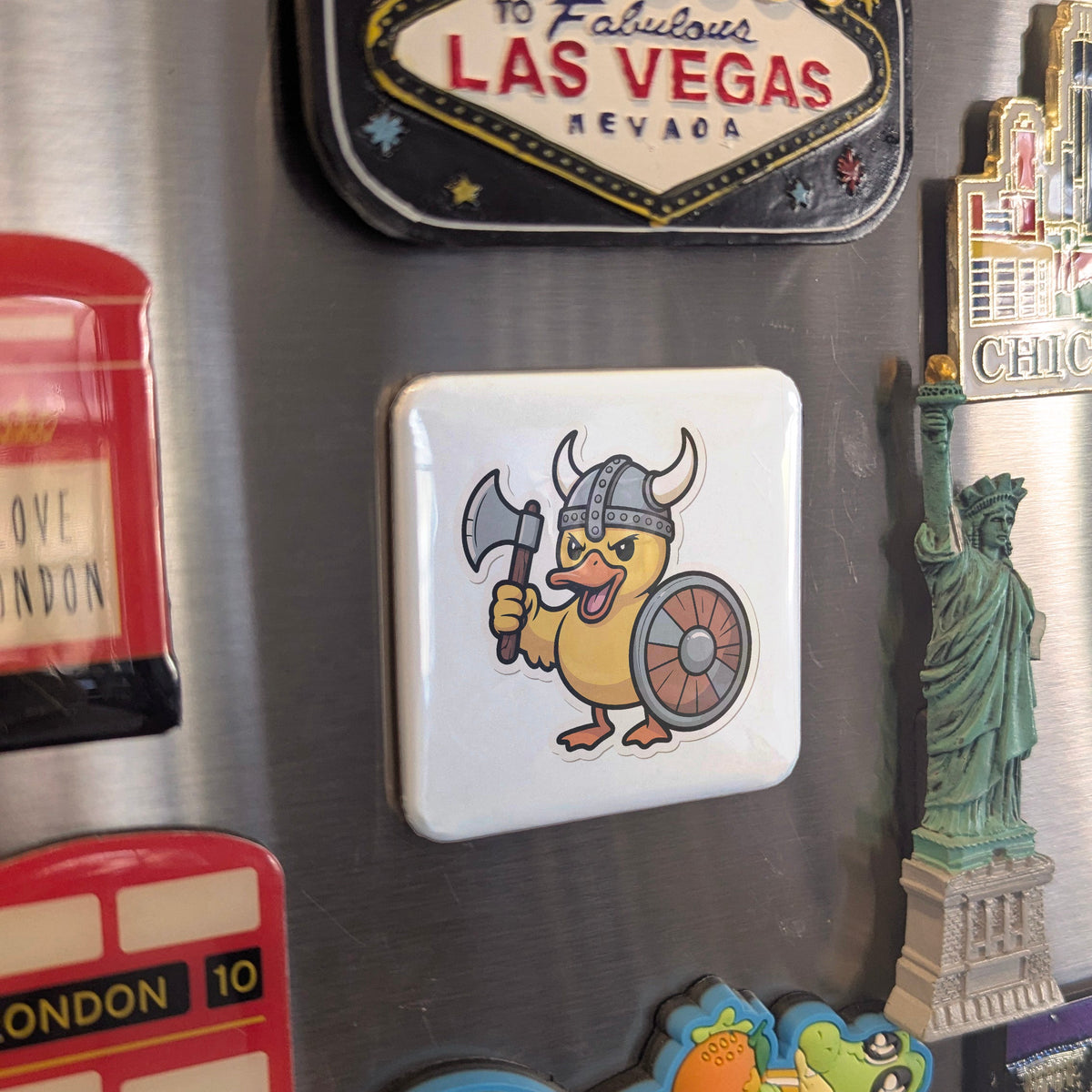 Viking Magnet | Rubber Duck Viking and the Playful Spirit of the Norse Longship | 2x2 | Made in Canada