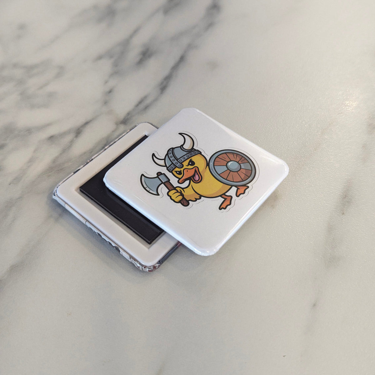Viking Magnet | Rubber Duck Viking and the Playful Spirit of the Norse Longship | 2x2 | Made in Canada