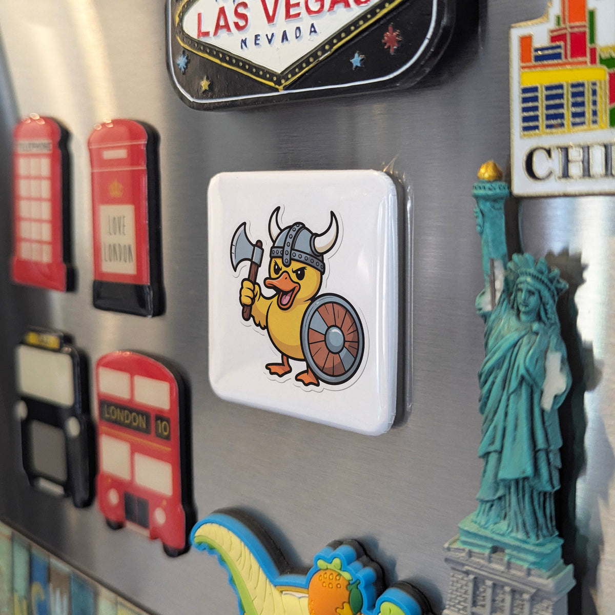 Viking Magnet | Rubber Duck Viking and the Playful Spirit of the Norse Longship | 2x2 | Made in Canada