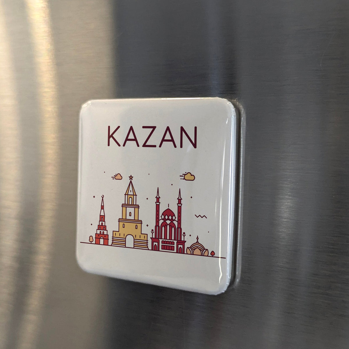 Kazan Russia Asia Magnet | Third Capital of Russia Where Europe Meets Asia | 2x2 | Made in Canada