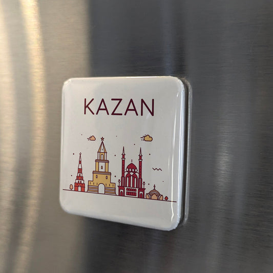 Kazan Russia Asia Magnet | Third Capital of Russia Where Europe Meets Asia | 2x2 | Made in Canada - PhiloPerse