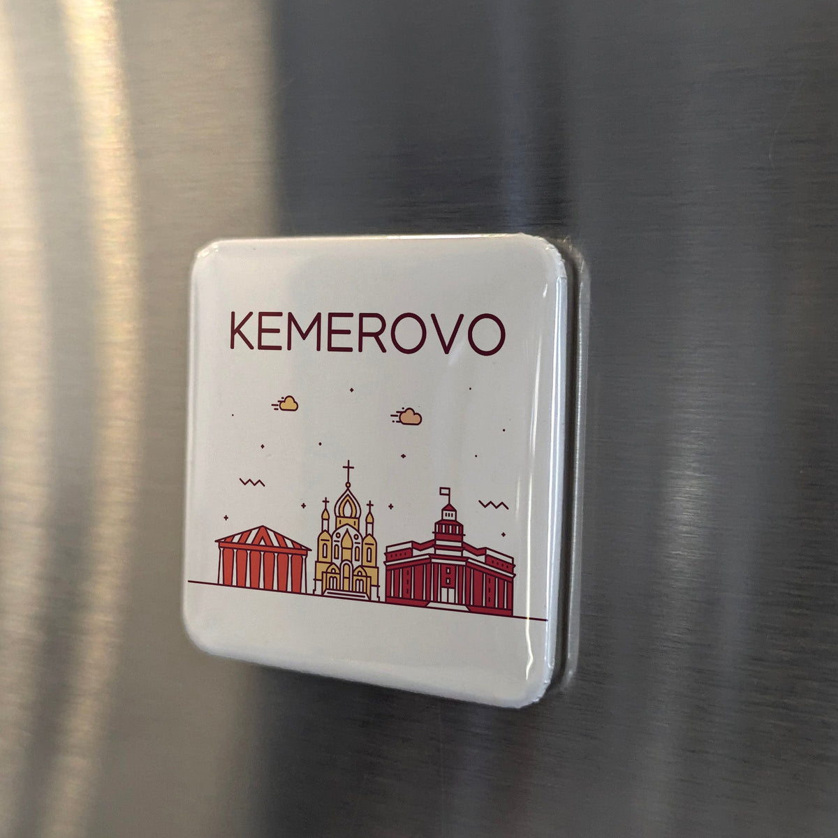 Kemerovo Russia Asia Magnet | Coal Capital of the Kuzbass in Siberia | 2x2 | Made in Canada