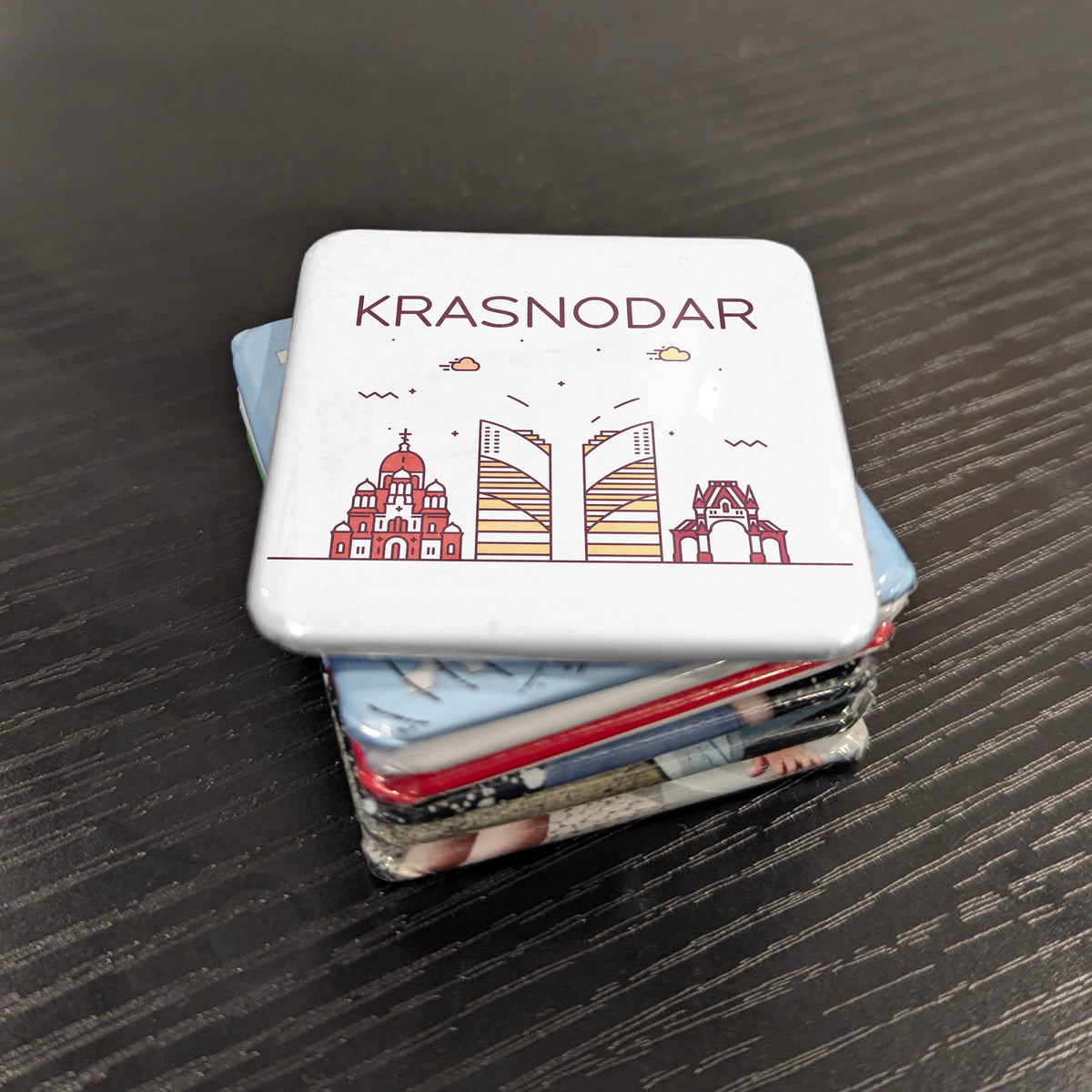 Krasnodar Russia Asia Magnet | Capital of the Kuban Cossack Heartland | 2x2 | Made in Canada