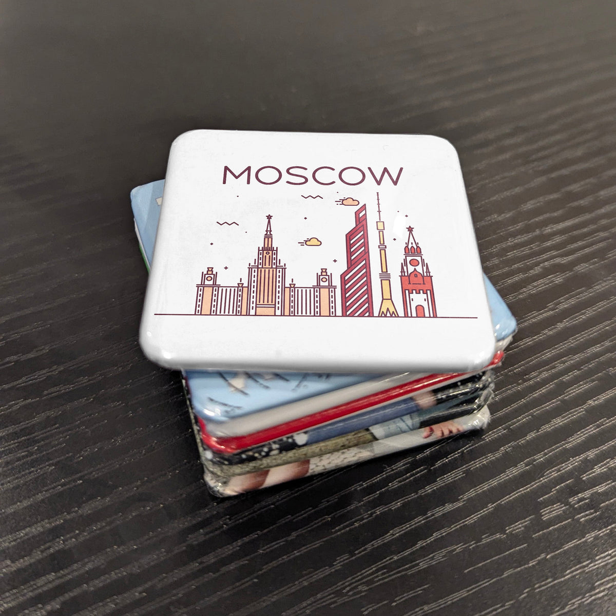Moscow Russia Europe Magnet | Third Rome Capital of the Eurasian Heartland | 2x2 | Made in Canada