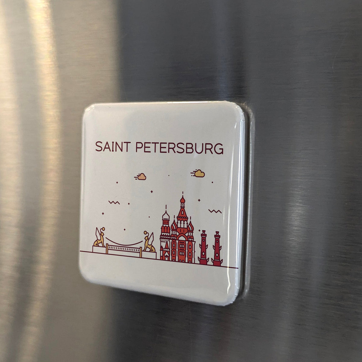 Saint Petersburg Russia Magnet | Venice of the North and Imperial Capital on the Neva | 2x2 | Made in Canada