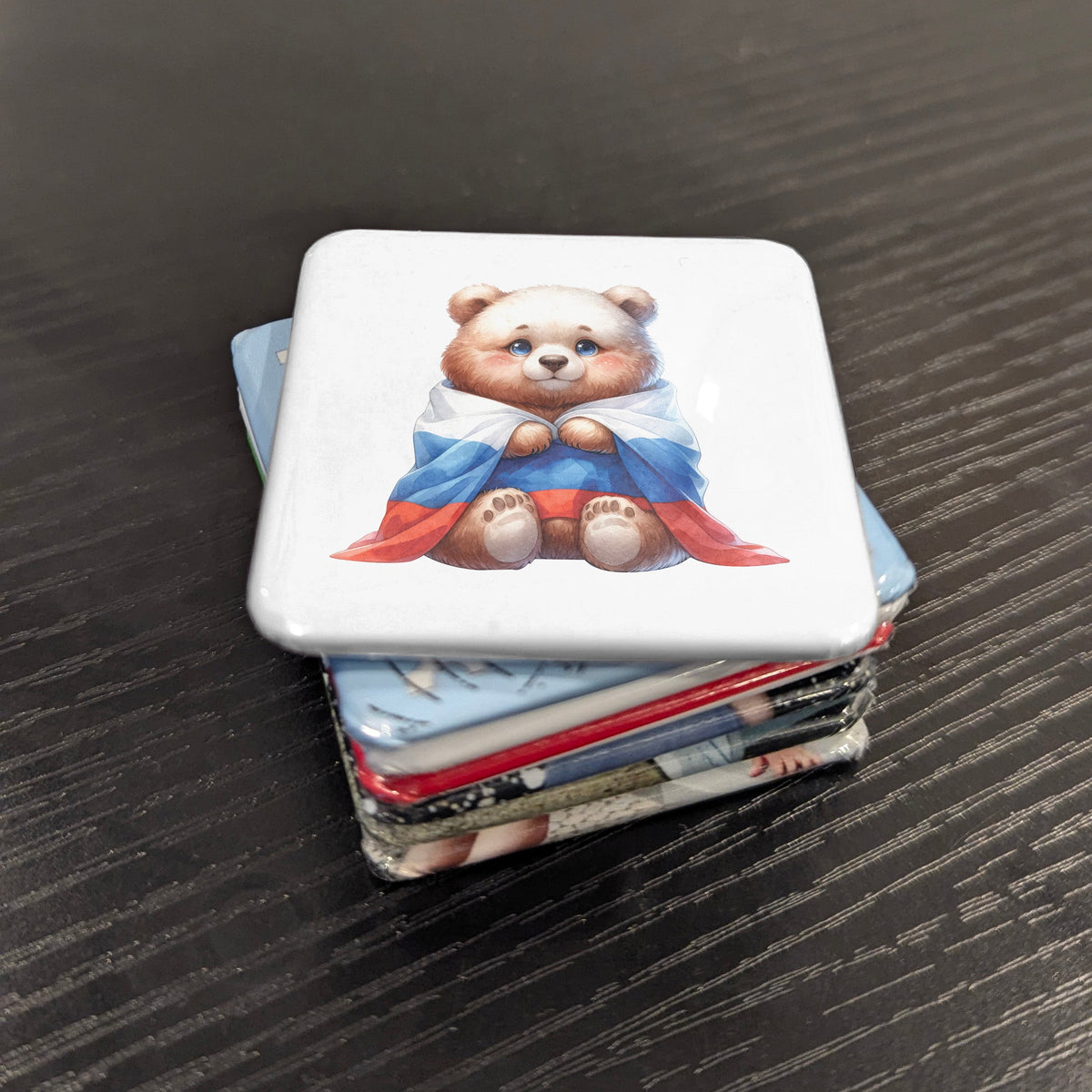 Russia Magnet | Russian Bear Symbol of the Great Eurasian Heartland | 2x2 | Made in Canada