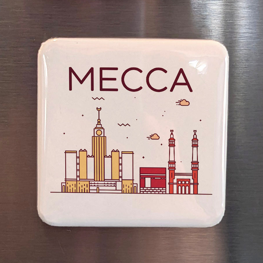Mecca Saudi Arabia Asia Magnet | Holiest City in Islam Mother of All Settlements | 2x2 | Made in Canada